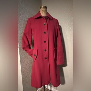 Lands' End Women's Deep Fushia Trench Coat